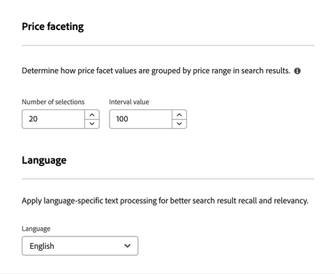 Adobe Live Search Settings