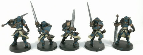 Sword blades and buckles are painted with gun metal silver paint