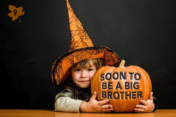 soon to be a big brother pumpkin baby announcement