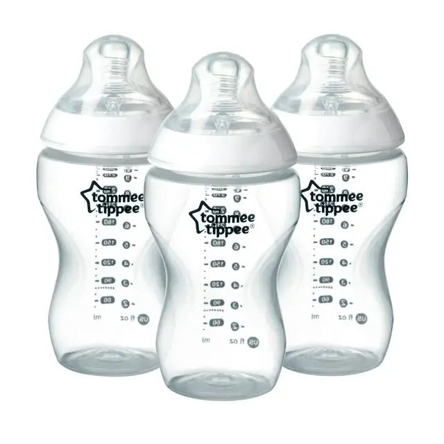 Tommee Tippee Closer to Nature Added Cereal Bottle (11oz, 3 Count) | Y-Cut Bottle Nipple, BPA-Free