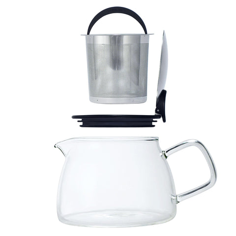 14 oz Glass Teapot With Built-In Infuser