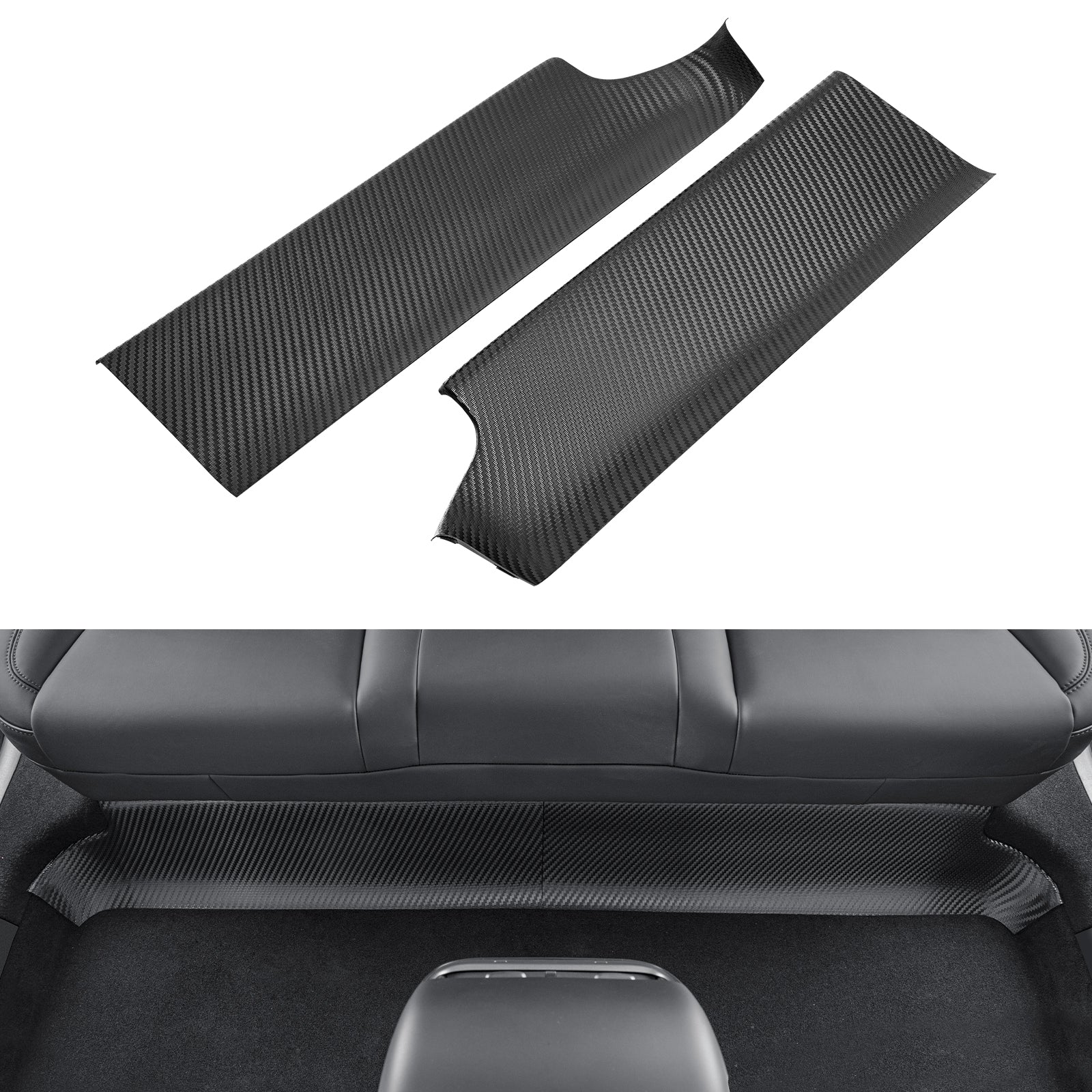 Back Seat Cover for Tesla Model Y 5-Seat Rear Underside, Anti-Kick Mat for 2021-2025 Tesla Model Y Accessories