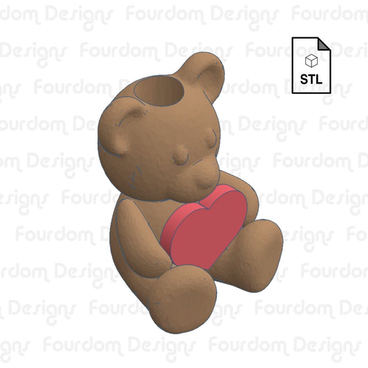 Heart Shape Concha Straw Topper Buddy STL file For 3D printing