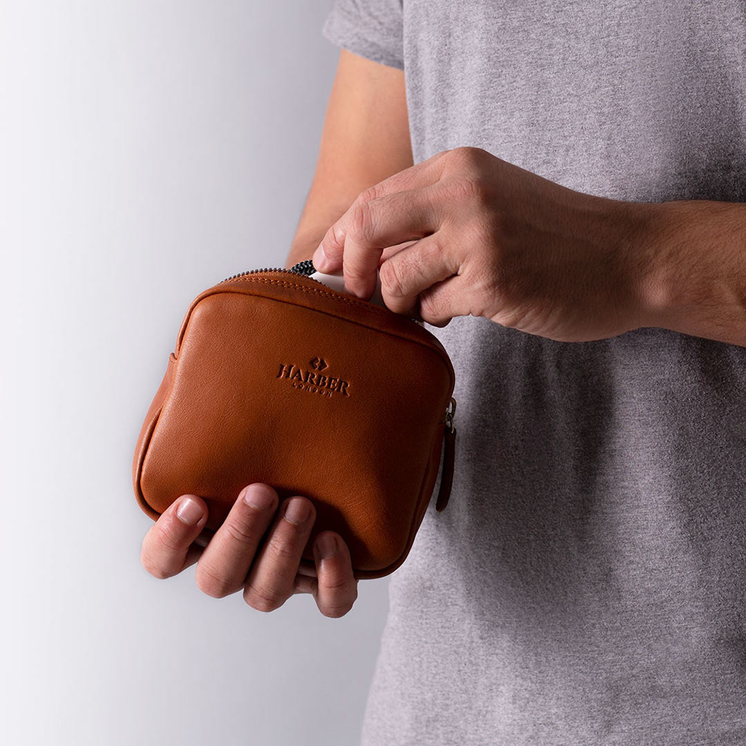 Estuche de cuero Dopp Kit
