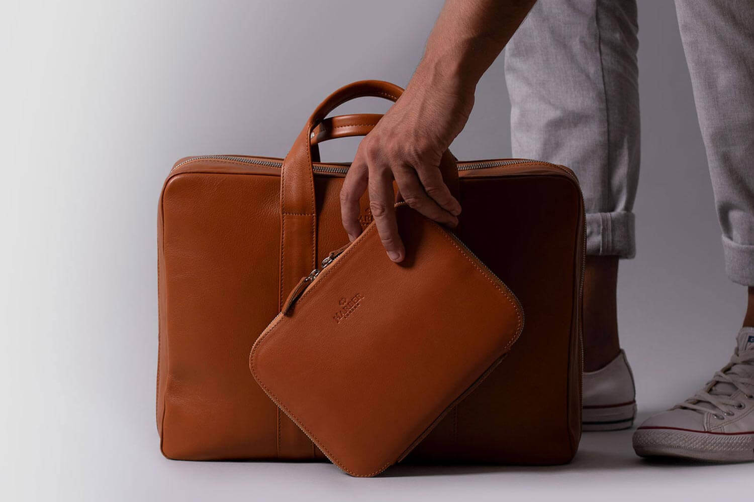 Leather Work Briefcase | Free Delivery | Harber London