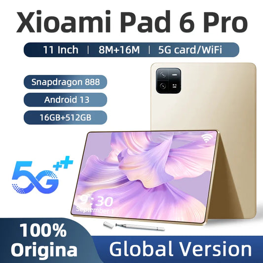  2023 Original Global Version Tablet Android Pad 6 Pro