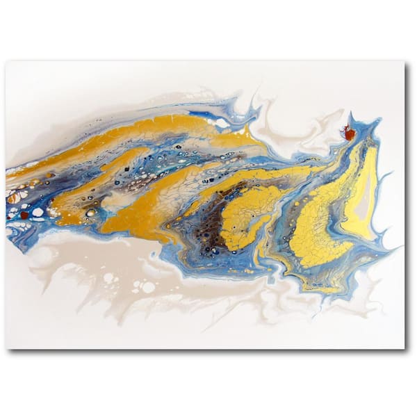 Conk Gallery-Wrapped Canvas Abstract Wall Art 26 in. x 18 in.