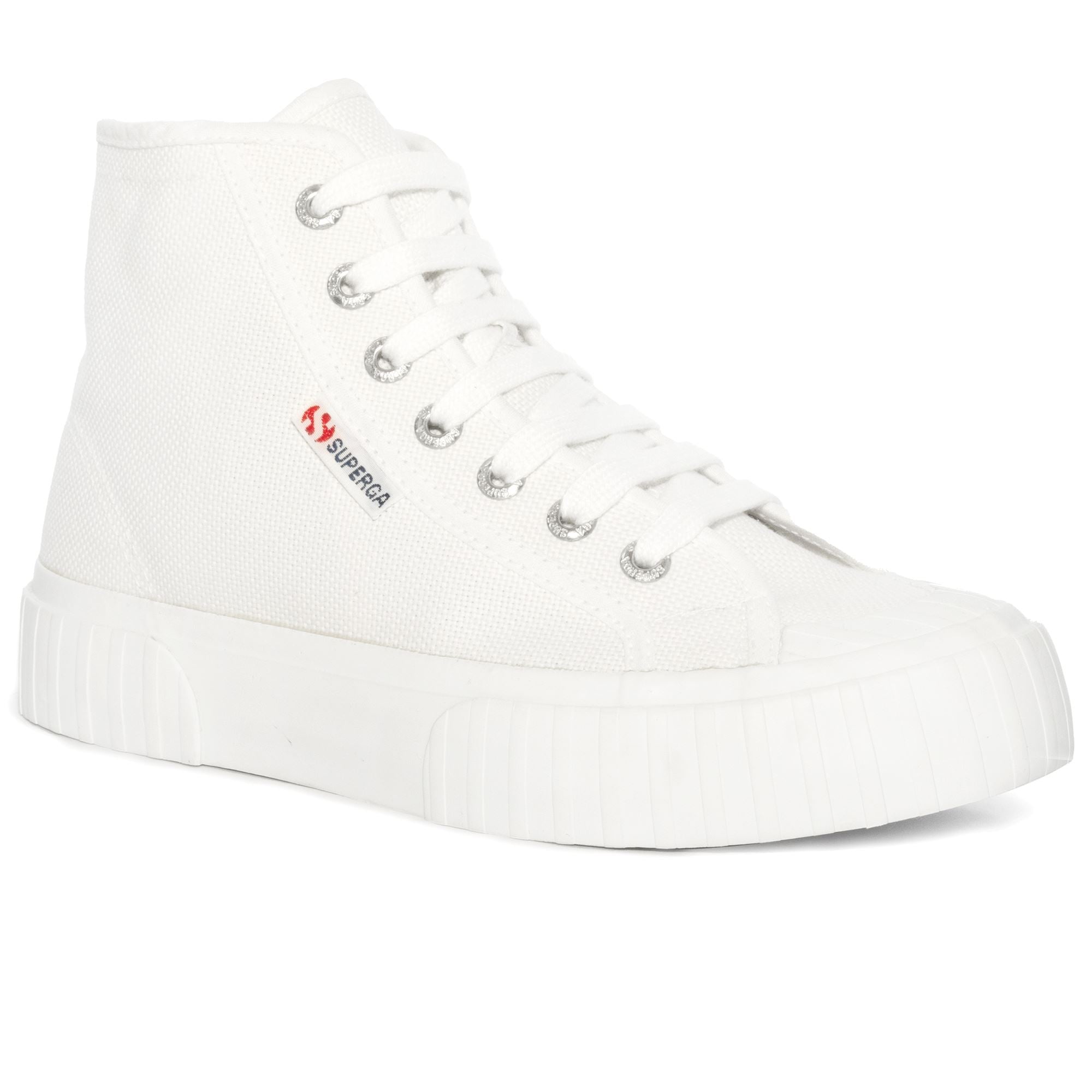 Superga - 2696 STRIPE - Sneakers - Mid Cut - Woman - WHITE - S112I9W