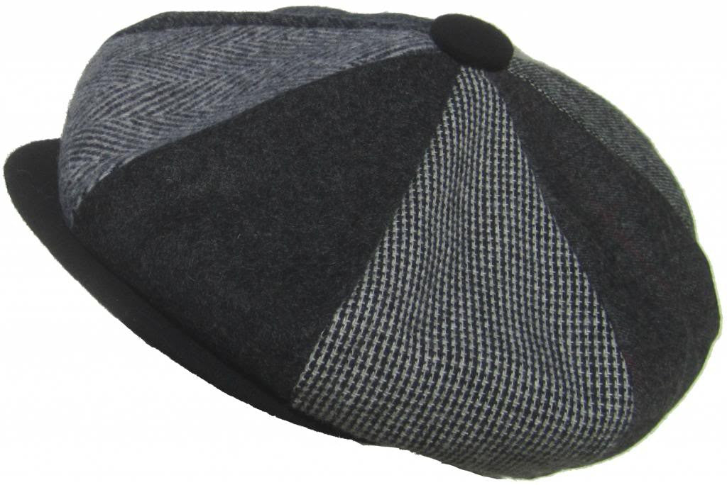Broner Made in USA Wool Patchwork 8/4 Gatsby Cap Woolrich Newsboy Hat ...