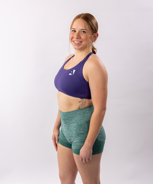 HAOLEI Women's Sports Bras One Shoulder Asymmetrical Bra Workout