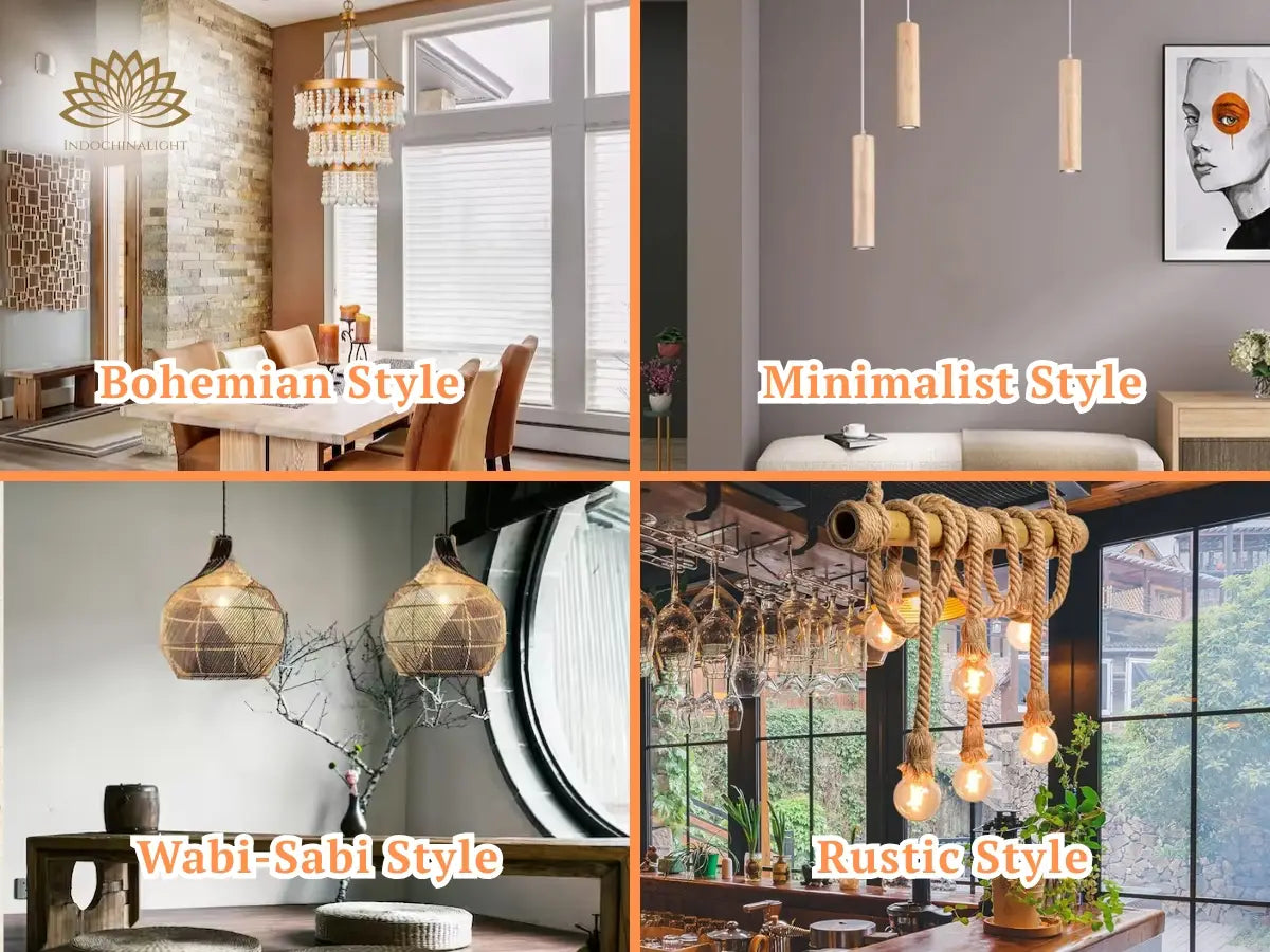 Pendant light suitable for various room styles