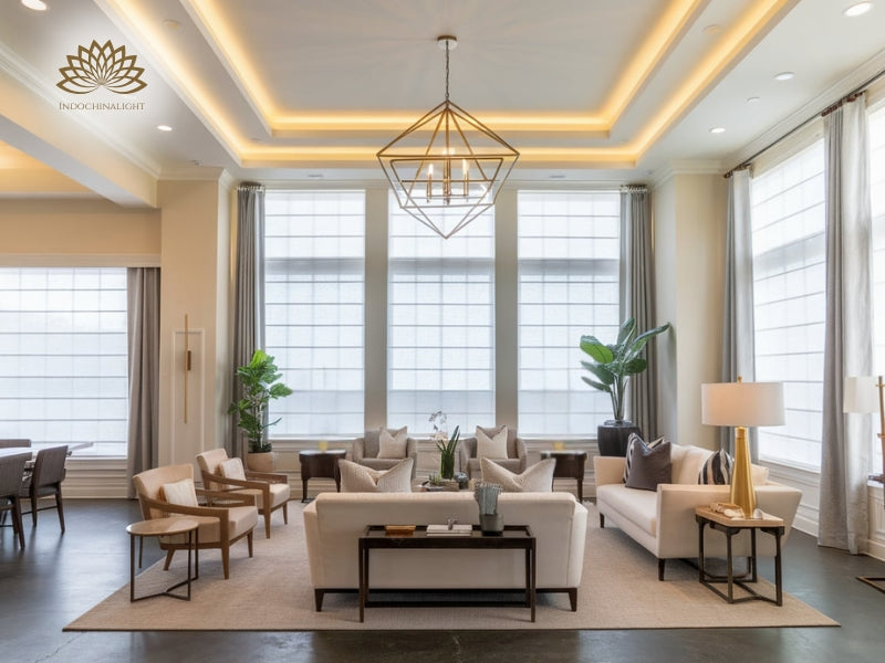 Open Concept Rooms with Dynamic Lighting