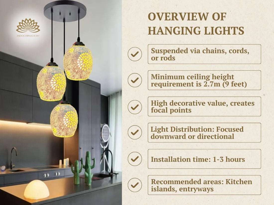 6 aspects of hanging lights