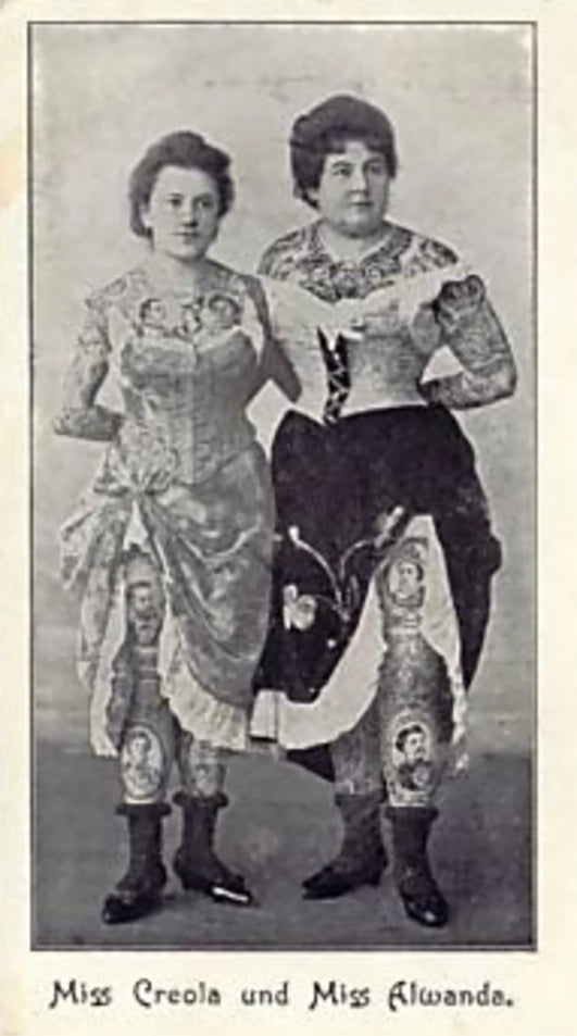 Miss Creola And Miss Alwanda Circus Poster Print