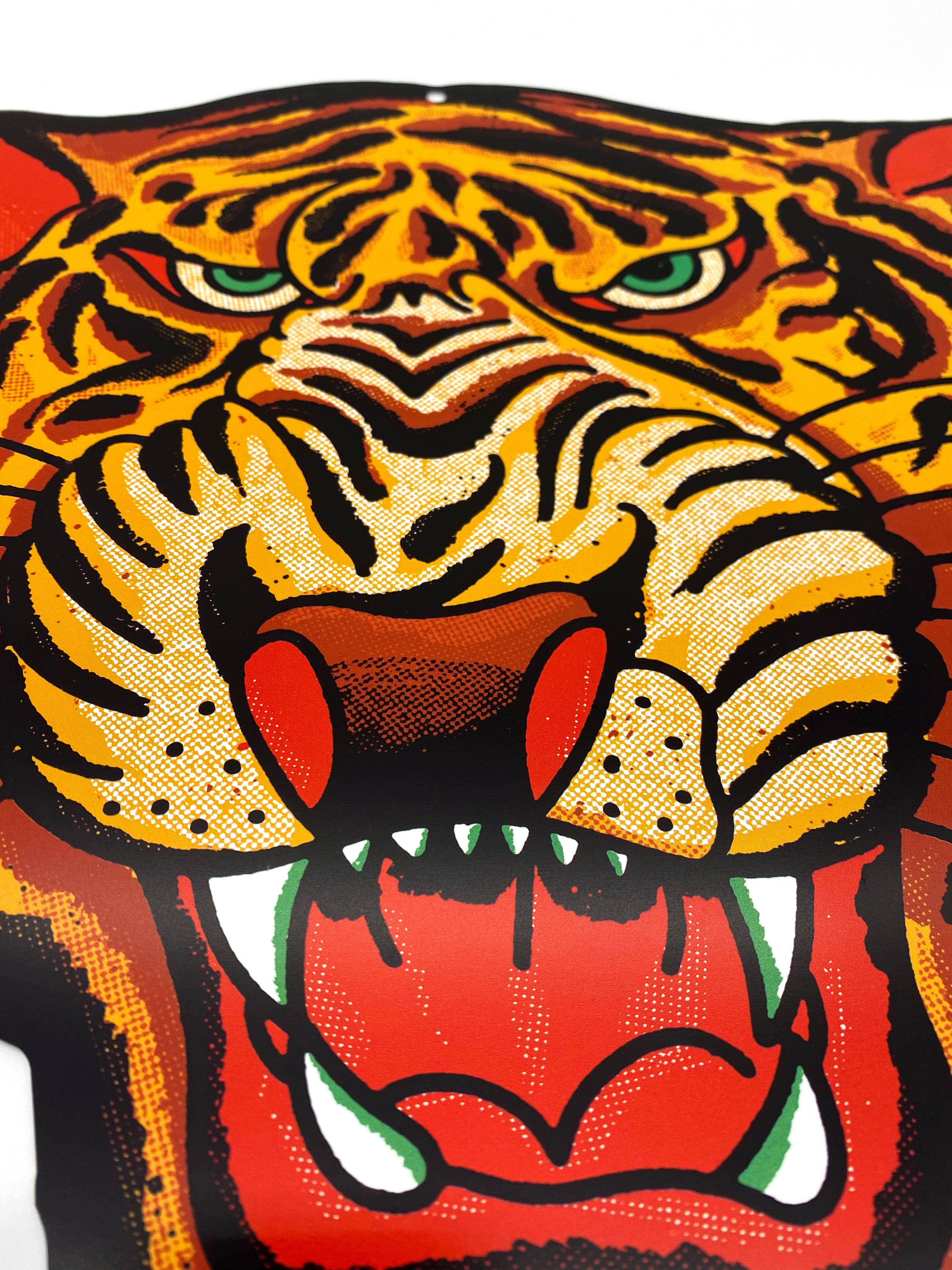 Tiger Head Cut Out Sign