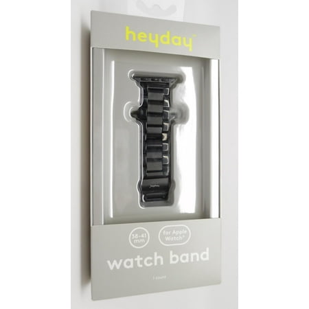 Heyday Metal Link Smart Watch Band for Apple Watch 38/40/41mm - Black
