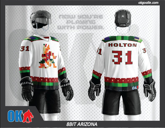 Seattle Kraken NHL Hockey Team Jersey 8-bit Pixel Art Nintendo