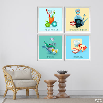 Everyday Dental Care (4 Panel) Office Wall Art