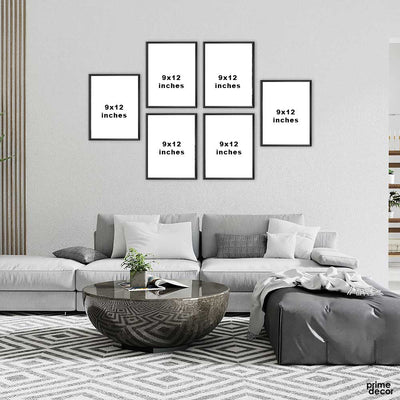 Black & White Architectural Set (6 Panel) Architecture Wall Art