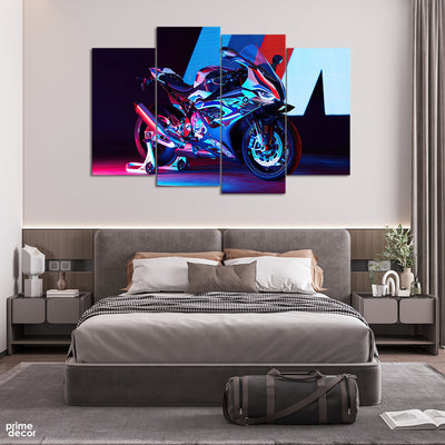 BMW 1000 RR (4 Panel) Bikes Wall Art