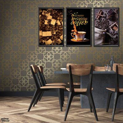 Classic Fashion Coffee (3 Panel) Kitchen Wall Art