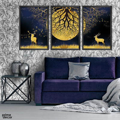 Jane European Forest Landscape (3 Panel) Nordic Wall Art