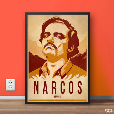Pablo Escobar Portrait Narcos Netflix | Movie Poster Wall Art