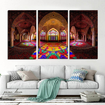 Turkish Mosaic Mosque (3 Panel) Islamic Wall Art