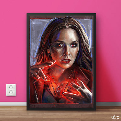 Wanda Maximoff Fan Art Marvel Avengers | Comics Poster Wall Art