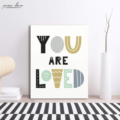 You Are Loved Nursery Wall Art
