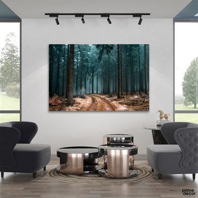 Pathway Forest with Trees (Single Panel) Nature Wall Art
