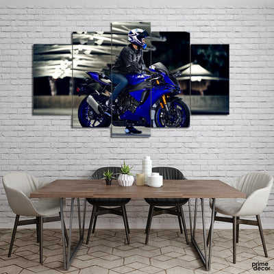 Foto Yamaha YZF (5 Panel) Bikes Wall Art