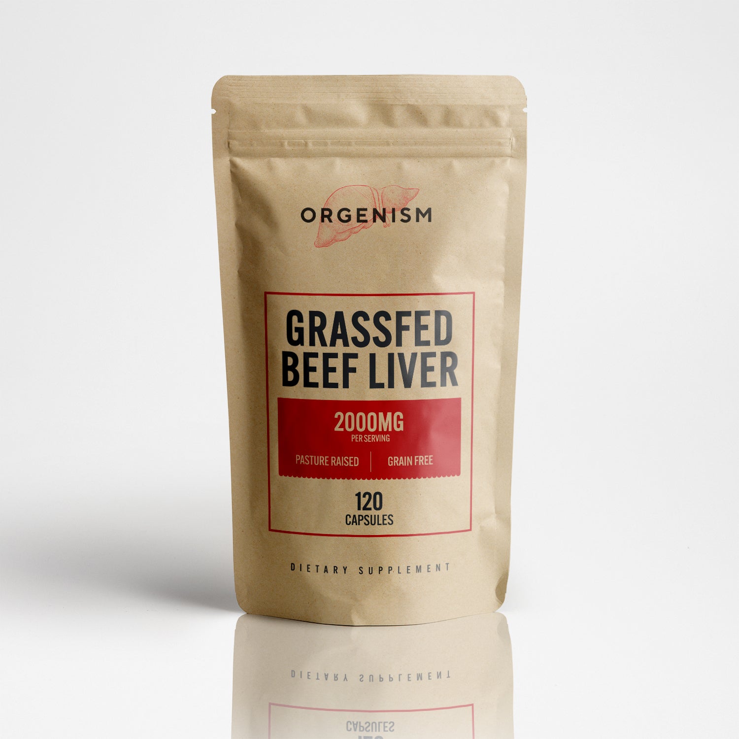 Grass Fed Beef Liver Capsules - Orgenism product image