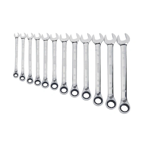 12 Piece Reversible Ratcheting Wrench Set