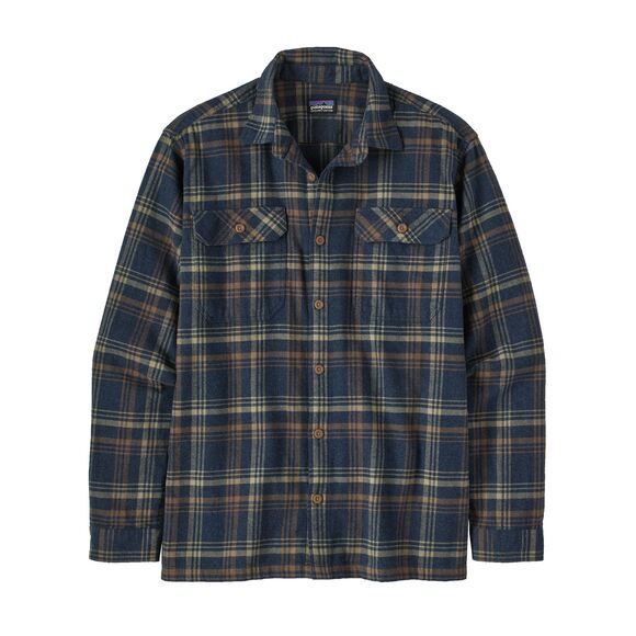 Men's Long Sleeve Organic Cotton Mid Weight Fjord Flannel Shirt