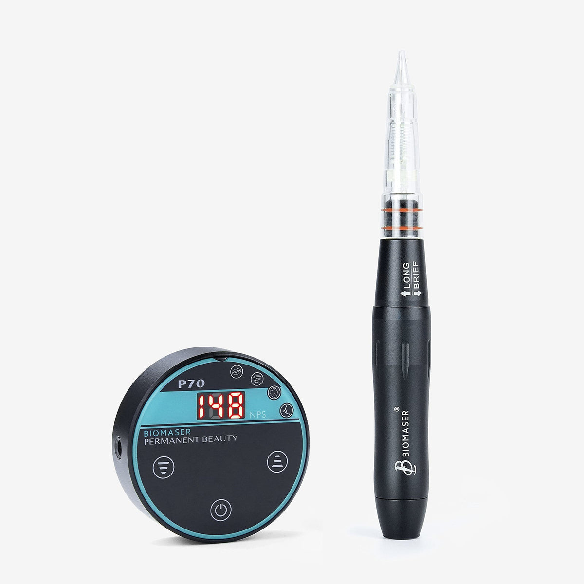 Biomaser P70 Set includes Needle Pigment Pen and Power Supply