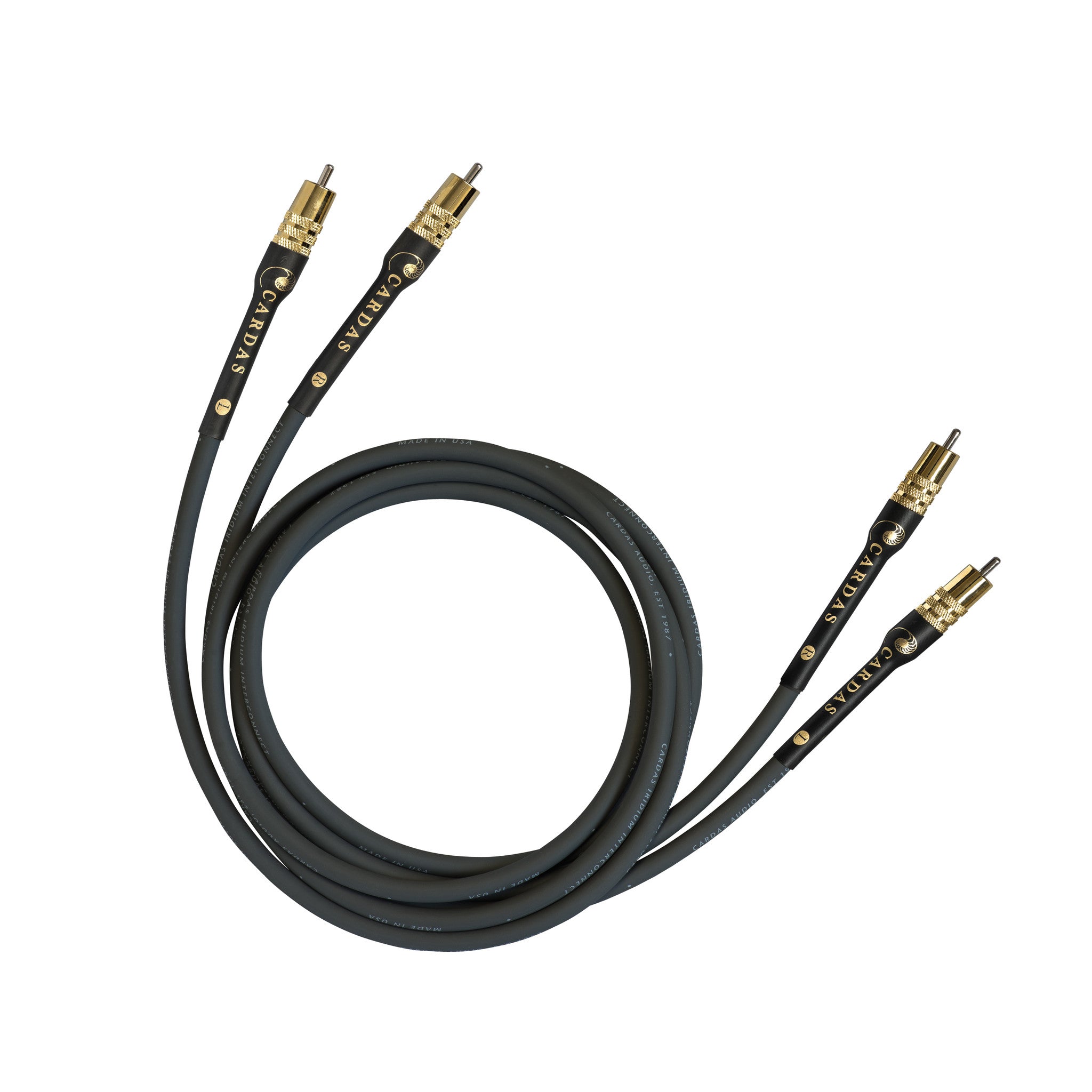 Cardas Iridium Interconnect Cables - PAIR - Dedicated Audio