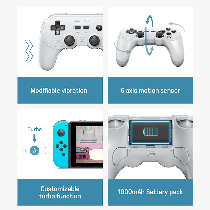 8BitDo Pro 2 Wireless Controller Gamepad