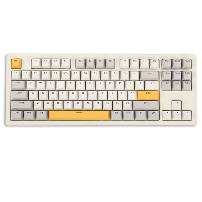 Ajazz AKC087 Wireless Mechanical Keyboard "Thousand-layer crisp" Structure Design Jasmine / Barebone Kit