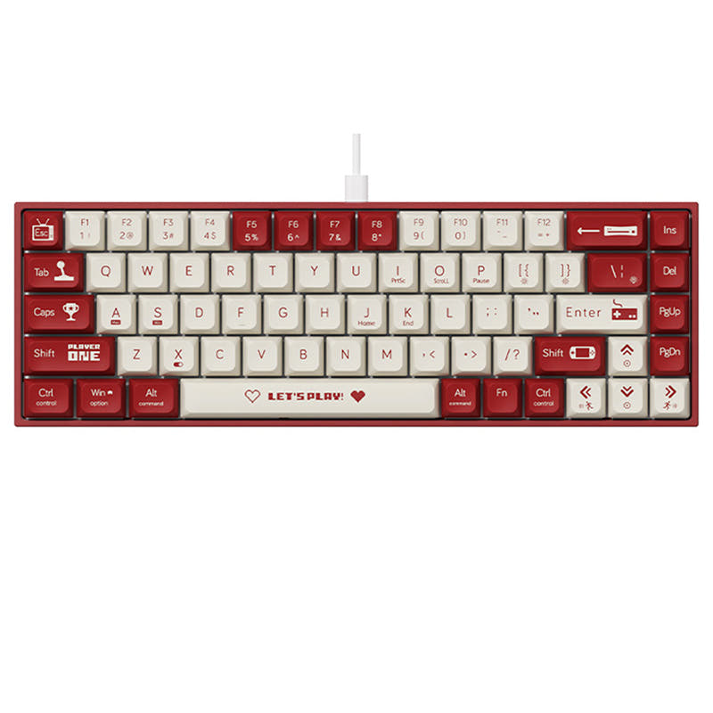 Ajazz AK680 Mechanical Keyboard Red / Red Linear