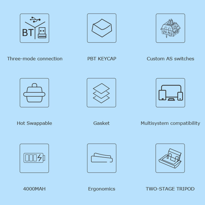 Ajazz ak992 wireless keyboard specification