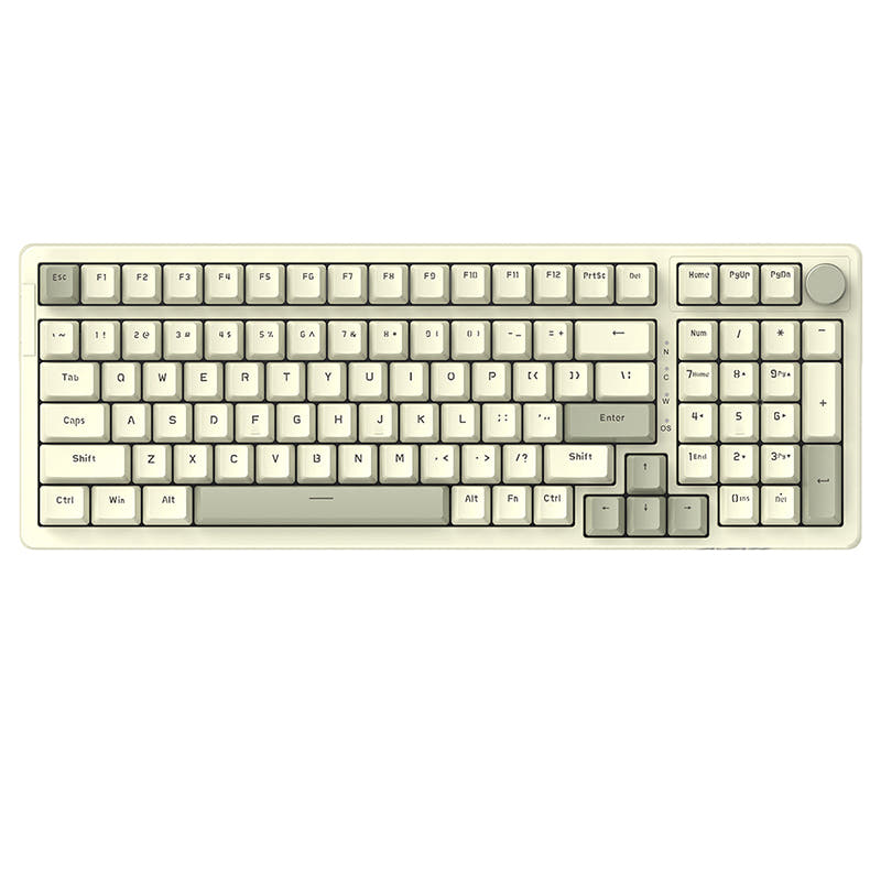 Ajazz AK992 Hot-swappable Mechanical Keyboard Retro / Red Switch / Wired & Single Backlit