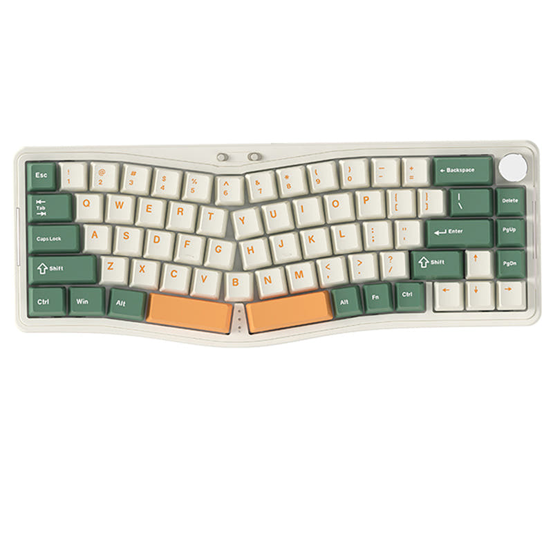 Ajazz AKS068 Alice VIA Mechanical Keyboard AKS068 Pro Tri-mode / Green / Sea Salt Linear