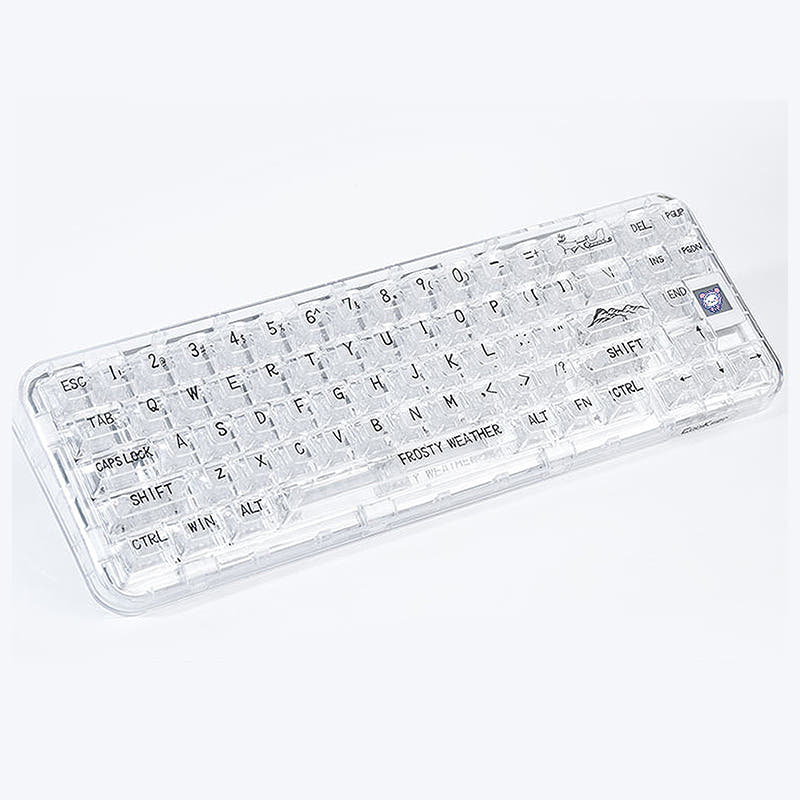 CoolKiller CK68 Polar Bear Transparent Wireless Mechanical Keyboard Ice Blade Linear / Acrylic Box