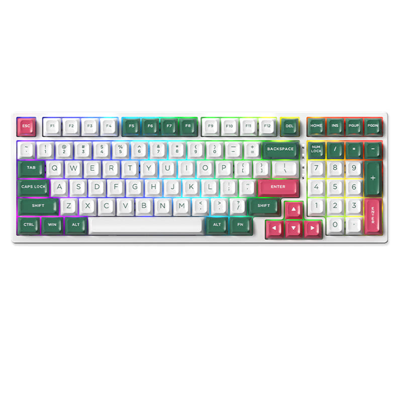 ACGAM DAGK 6098 Wireless Mechanical Keyboard Green / BOX White Tactile