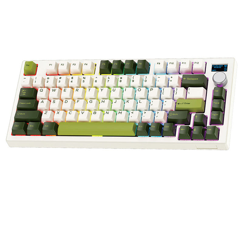 FANTECH MAXFIT81 MK910 Wireless Mechanical Keyboard White Green / Gateron G Pro Yellow V2 Linear