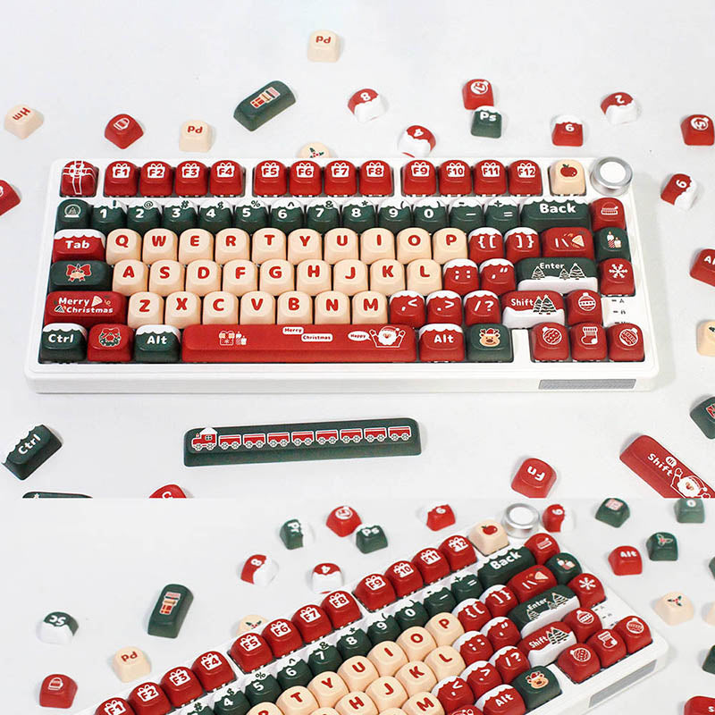 FL·ESPORTS Merry Christmas Keycap Set MOA Profile 130 Keys