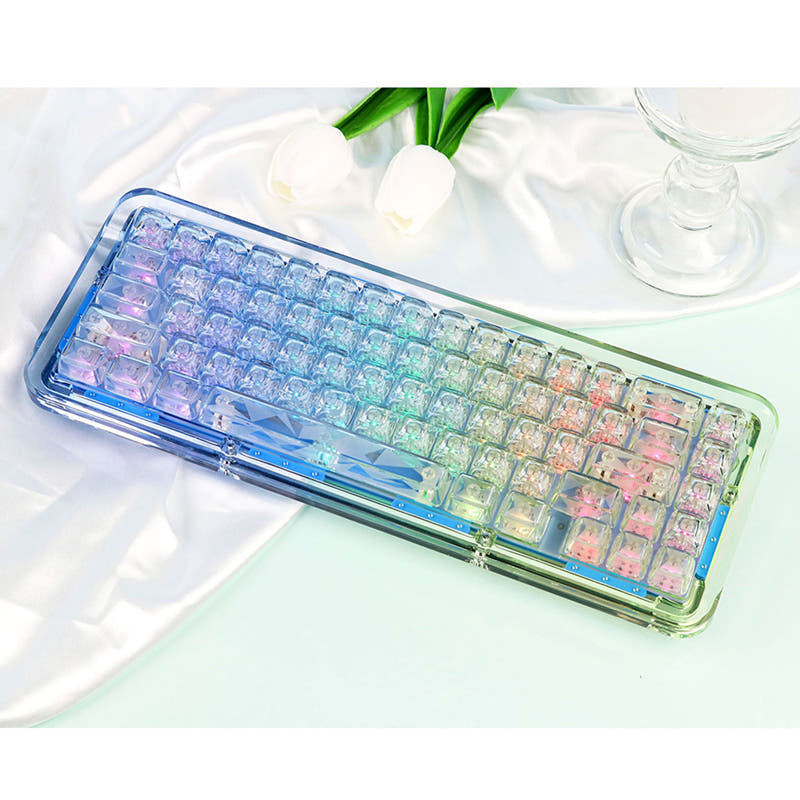 FirstBlood B67 Transparent Mechanical Keyboard Mojito