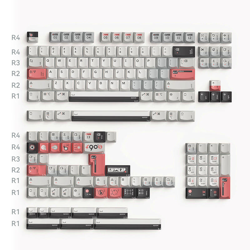 KeyTok Smile Turn To 90's Dye-Sub PBT Keyaps