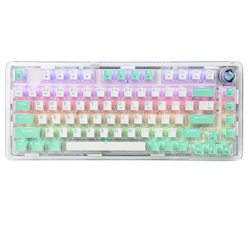 WhatGeek x LEOBOG K81 Wireless Mechanical Keyboard Mint Salt / Crystal Linear